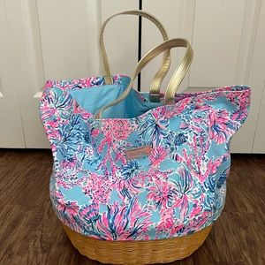 Lilly Pulitzer basket tote